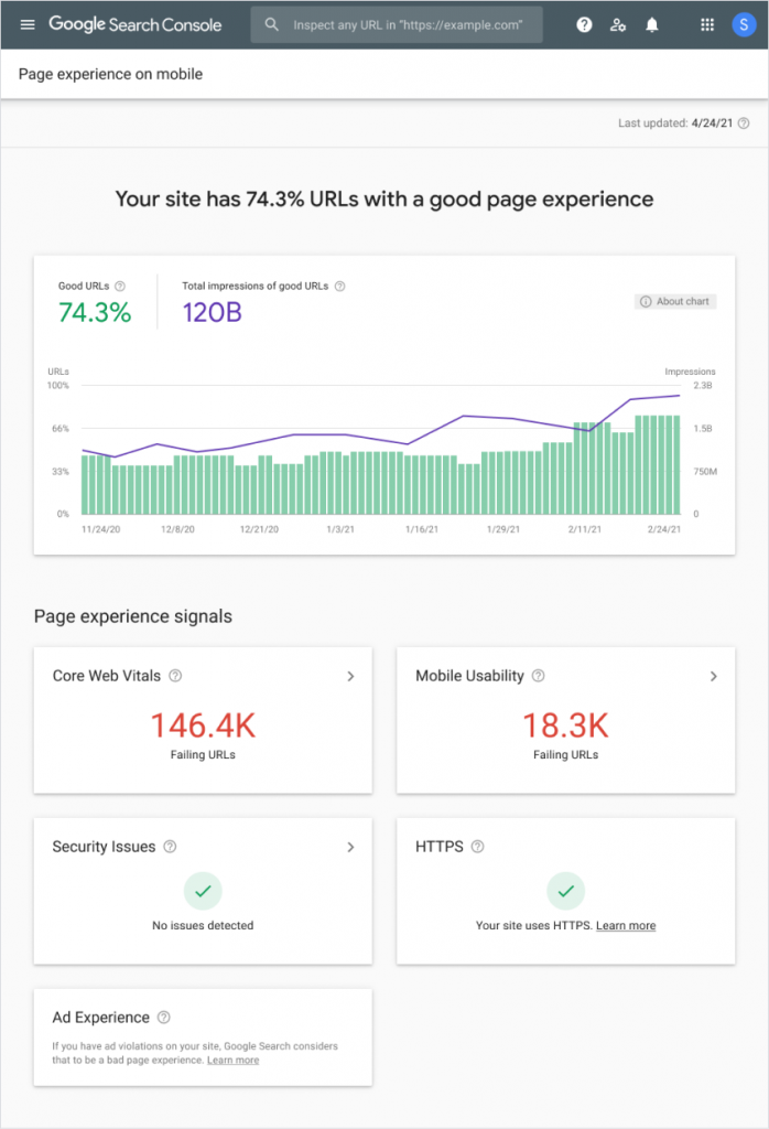 page-experience-report